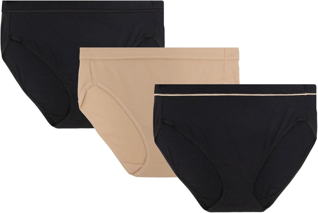 Vanity Fair Women's Underwear Pack of Beyond Comfort Ultimate Stretch Panties (XL)