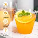 N9R 100PCS 9 oz Clear Plastic Cups for Cold Beverages, Disposable Plastic Cups Tumblers, Heavy Duty Cocktail Cups for Parties, Weedings, Events and Gatherings