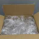Lamosi 24 Pack Plastic Wine Glasses Disposable, 12 oz Stemless Wine Glasses for Party, Reusable Crystal Clear Plastic Cups, Shatterproof and BPA-Free