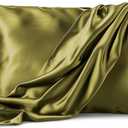 Satin Pillowcase 2 Pack - Queen Size (20"x30", Sage) - Silky Pillow Cases for Hair and Skin - Satin Pillow Covers with Envelope Closure - Extra Soft Premium Microfiber