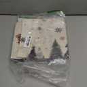 AVOIN colorlife Red and Black Merry Christmas Trees Snowflake Throw Pillow Cover, 18 x 18 Inch Seasonal Winter Holiday Cushion Case Decoration for Sofa Couch (White)