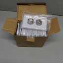 AIDA 1-Gang Duplex Wall Plate, Unbreakable Polycarbonate Covers with Color-matched Screws, UL Listed for Standard Size Outlets, (20 Pack, Glossy White)