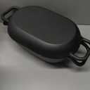 Oval Dutch Oven for Bread Baking 12 x 8 Inch, Pre-Seasoned Cast Iron Bread Oven for Sourdough, Dutch Oven Bread Loaf Pan for a Crispy Crust, 5QT