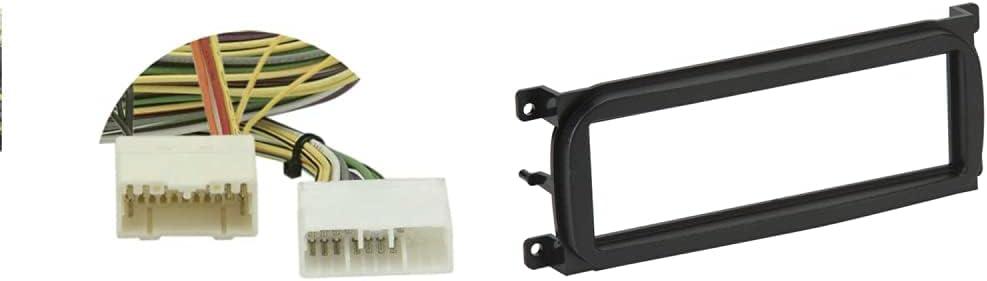 Metra 70-6512 Dodge Ram 2002-04 Amp Bypass Harness + Metra 99-6503 Dash Kit for Chry/Dodge/Jeep 98-Up, Black