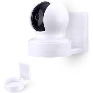 BRAINWAVZ Wall Mount for Kasa EC70 Spot & 2K Indoor Pan/Tilt, Adhesive Holder for TP Link Spot Smart Security Cameras, Installs in Minutes, No Mess Hanger Bracket (White)