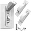 TAKETEK Decorator Receptacle Outlet with Wall Plate, Tamper-Resistant Electrical Outlet, Residential Grade, 3-Wire, 15A 125V, Self-Grounding, 2-Pole, UL Listed, White (10 Pack)