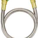 YANWOO 304 Stainless Steel 6ft Short Garden Hose with Female to Male Metal Connector, Flexible & Lightweight Water Hose (6ft)