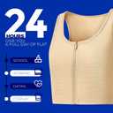 Wonababi Chest Binder Corsets, Sports Trans Binder with Zipper Binder FTM Breast (M)