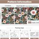 Sevalo Floral Peel and Stick Wallpaper Boho Flower Contact Paper for Cabinets and Drawers Botanical Large Floral Wall Paper Self-Adhesive Removable Wallpaper Bedroom Colorful Decor 17.3inW 197inL