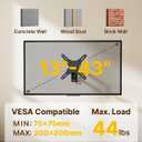 monTEK Full Motion TV Wall Mount Bracket for Most 13-43 Inch LED LCD Flat Screen TVs & Monitors, Swivel Tilt Extension Rotation with Articulating Arms, TV Mount Max VESA 200x200mm, up to 44lbs