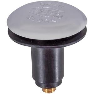 EZ-Flo Snap and Press Stopper with Rubber Seal, 3/8 Inch Thread, Chrome Plated, 35253