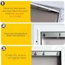 1pcs Pet Door Replacement Flap with 1 PAC11-11039 Metal Bracket, Flat Washers and Screws, Compatible with Pet-Safes Freedom Doggie Doors