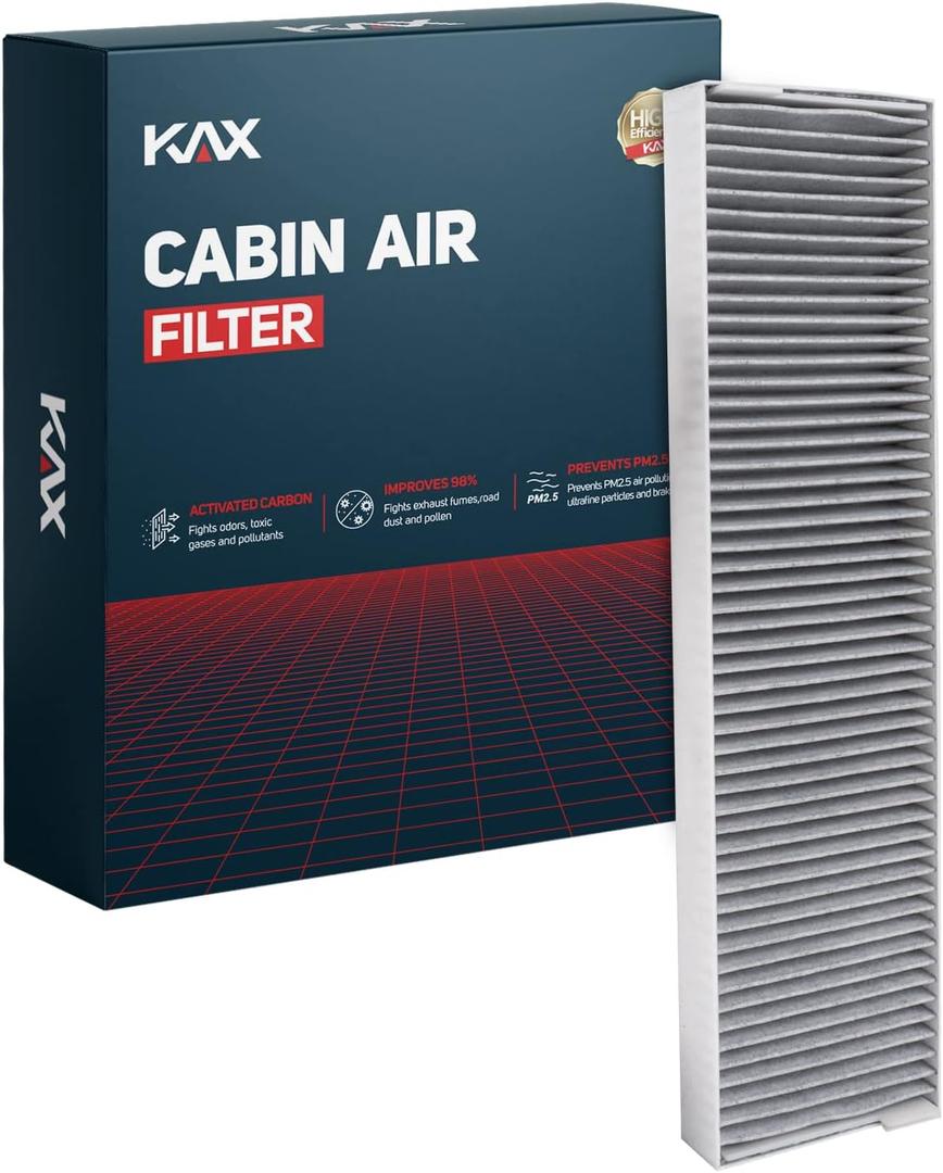 KAX Fresh Breeze Cabin Air Filter, CF10141 Replacement for Chevy Equinox 2005-2009, Vue 2002-2007, Torrent 2006-2009, XL-7 2007-2009, w/ Activated Carbon Passenger Compartment Air Filter