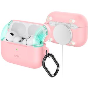 ESR for AirPods Pro 2nd Generation Case (HaloLock), Compatible with Airpods Pro Case 2nd/1st Gen (2023/2022/2019), Compatible with MagSafe, Magnetic Lid Lock, Full Drop Protection,Pink