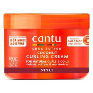 Cantu Coconut Curling Cream with Shea Butter for Natural Hair, 12 oz | for Natural Hair, 12 oz