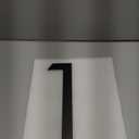 12 Inch Modern House Numbers For Outside,Large Metal house Numbers for Outside,Large Address Numbers Matte Black Floating Outdoor Flush Mount Vertical Aluminum Numbers 1