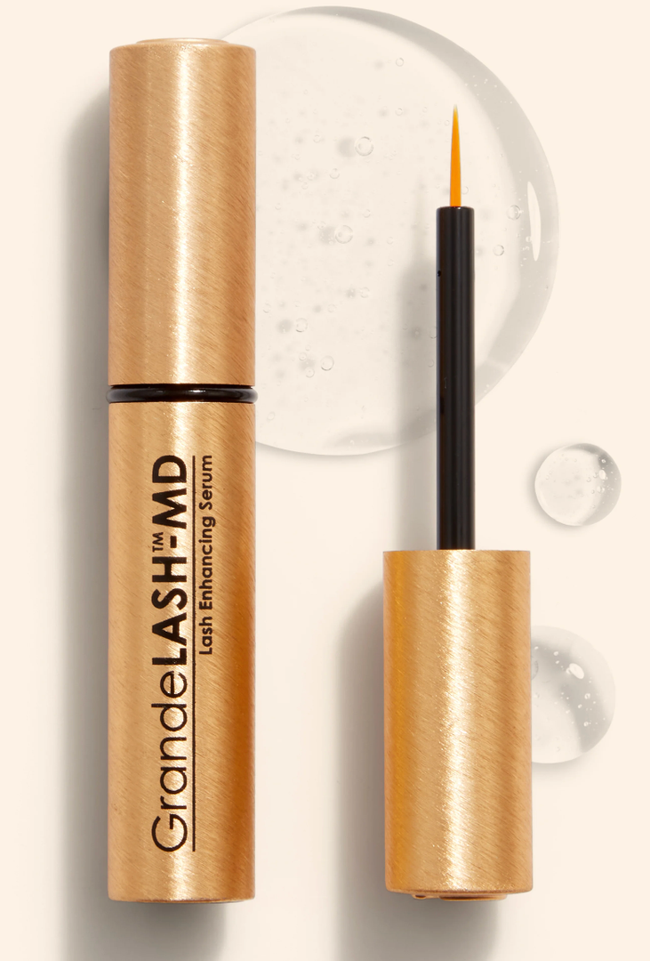 Grande Cosmetics GrandeLASHMD Lash Enhancing Serum  Peptide & Vitamin Infused Formula for Longer, Thicker, Fuller Looking Lashes  Ophthalmologist Tested, CrueltyFree, 3 Month Supply (2mL)