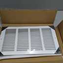 16x8 Return Air Grille for 16"W x 8"H Duct Opening,Return Air Vent Cover | Steel Wall AC HVAC Air Vent Cover Grill HVAC Cold Air Intake Grille Without Filter House,Outer Dim:17.75"W X 9.75"H