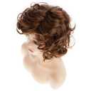 Short Curly Light Brown Wigs for Women Natural Looking Synthetic Cosplay Hair WigLight Brown