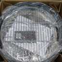 Realcook Vertical 17 Inch Steel Charcoal Smoker, Heavy Duty Round BBQ Grill for Outdoor Cooking, Black