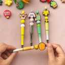30PCS Silicone Focal Beads for Pens & Keychain Making, Bulk Christmas Halloween Theme Silicone Charms for DIY