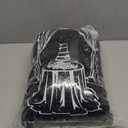 Fanqisi Arch Cover Set of 3 Black Arch Backdrop Covers 6FT, 6.6FT, 7.2FT Sparkly Fabric Backdrop Covers for Halloween Party Ceremony Decorations