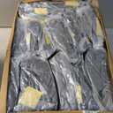 Realspring Inflatable Bean Bag Chairs,Dark Gray,12 Pcs, 38.5 x 21.6 x 11 inch