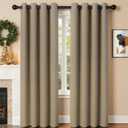 2-Panel-Curtain Room Darkening, 84 Inch Length for Bedroom Living Room, Insulated Thermal Grommet Curtain Drapes, Blackout(60-90%,Not 100%) Window Treatment Decor, Pack of 2, 52x84, Taupe