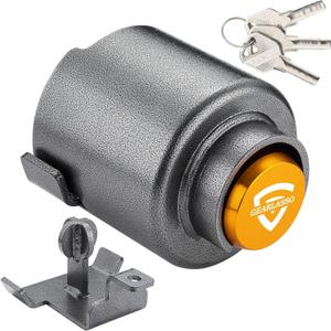Heavy Duty Trailer Hitch Locks Fits 2" Couplers, Upgraded Anti Theft Trailer Tongue Lock Secure with Coupler and Safety Chain, Trailer Lock for RV Camper Trailer Truck Pickup Boats