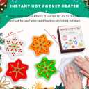 Reusable Snap Heat Pack, Click Hand Warmers for Camping, Outdoor, Indoor, Working, Studying (Christmas Star)
