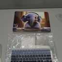 Tuiklol for MacBook Air 13 inch 2021-2018 Release M1 A2337/A2179/A1932 with Retina Display Touch ID,Hard Shell Case and Keyboard Cover for MacBook Air 13.3'' Cover,Elephant