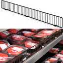 Yaocom 1 Pcs Retail Gondola Shelf Front Wire Fence Guard, Black, 36" X 3"