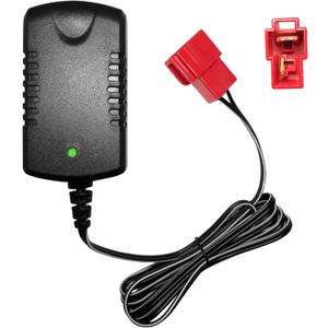 6V Charger with Square-Type Plug for 6Volt Battery, 7V800ma for 6V Child Ride On Car Rollplay Kid Trax Disney Frozen White Toddler Wildfire Quad