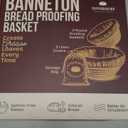 Superbaking 2 pcs Banneton Bread Proofing Basket, 9" Splinter-Free Round Rattan Bread Basket with Liners, Sourdough Starter Kit, Sourdough Bread Baking Supplies & Sourdough Kit, Bread Making Tools