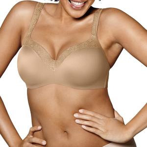 Playtex Women's Love My Curves Original Balconette Underwire Full Coverage Bra (38B, Nude)