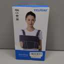 Velpeau Arm Sling for Sleep, Shoulder Immobilizer for Women & Men - Very Soft Sling for Rotator Cuff Tear, Fractured, Dislocation, Broken, Postoperative, Fits Left & Right (Blue, M: Bust 31.5-39.5″)