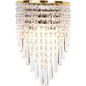 Sparkling Crystal Wall Light Fixture, E14 Base 2-Lights LED Wall Sconce Bedroom Bathroom Living Room Aisle Wall Lamp (Gold) Sparkling Crystal Wall Light Fixture, E14 Base 2-Lights LED Wall Sconce Bedroom Bathroom Living Room Aisle Wall Lamp (Gold)