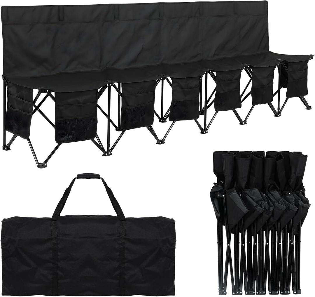 Soccer Bench for Team - Portable Folding Bench Seats for Sports