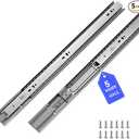LONTAN 18 Inch Push to Open Soft Close Drawer Slides 5 Pairs Heavy Duty