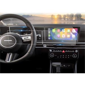 CDEFG 4Pcs for 2025 2026 Hyundai Tucson Screen Protector, 12.3 Inch Touchscreen + Dashboard, Tucson (SE, SEL, SEL Convenience, XRT, Limited) Accessories Split 4Pcs Nano Film