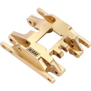 INJORA Brass Skid Plate Transmission Mount CNC Upgrade for TRX4M 1/18 RC Crawler, 53g