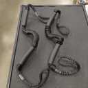 2PCS Dock Lines 3FT Premium Bungee Boat Lines Boat Accessories (Black, 3Feet)