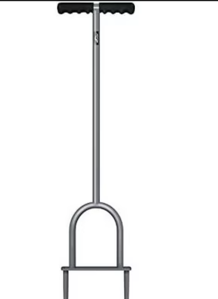 Walensee Lawn Coring Aerator, Manual Grass Dethatching Turf Plug, Core Aeration Tool Heavy Duty Aerator for Compacted Soils and Lawns to Prevent Lawn RunOff and Soil Compaction