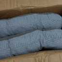 Arlee Non-Skid Memory Foam Chair Pads, 2 Count (Pack of 1), Alloy Gray
