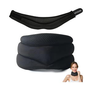 VitaVix Neck Support for Snoring, Ergonomic Neck Pain Relief Collar, Neck Brace for Restful Sleep, Anti-Forward Tilt Neck Traction Device for Neck, Adjustable Soft Foam Support (Large