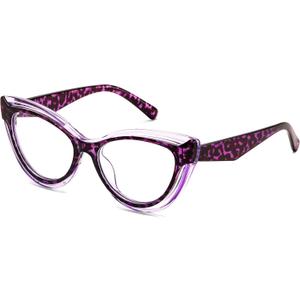 FEISEDY Blue Light Blocking Glasses Women Vintage Cat Eye Frame Anti Fatigue B0169 (Purple Tortoise)