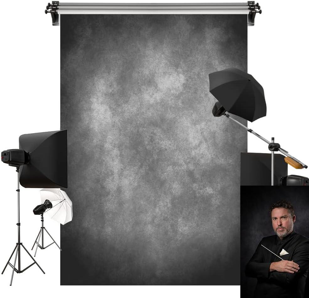 Kate 6.5x10ft/2x3m Gray Texture Backdrop Gray Purple Abstract Portrait Headshot Backgrounds for Photoshoot, Photo Video Studio Prop (Grey)