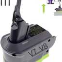 V7 V8 Battery Adapter for Ryobi 18V Battery Convert to for Dyson V7V8 Battery,Cordless Stick Vacuum Cleaner Animal Absolute Fluffy (Adapter only)