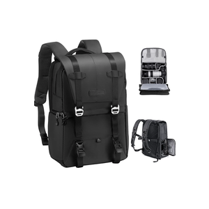 K&F Concept Camera Backpack, Camera Bags for Photographers Large Capacity Camera Case with Raincover,15-15.6 Inch Laptop Compartment Compatible for Canon/Nikon/Sony/DJI Mavic Drone(Backpack 20L)