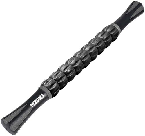 MZDXJ Muscle Roller, Massage Roller Stick for Athletes, Help Reducing Muscle Soreness Cramping Tightness Leg Arms Back Calves Muscle Massager(Gray Black)
